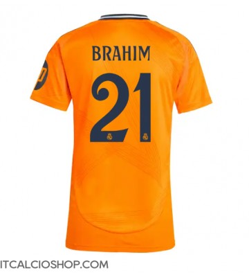 Real Madrid Brahim Diaz #21 Seconda Maglia Femmina 2024-25 Manica Corta